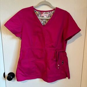 Koi Pink Women's Scrub Top